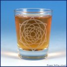 Celtic Star Etched Shot Glass