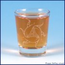 Celtic Triangle Sun Etched Shot Glass