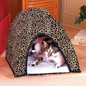 Leopard Print Cat Tent