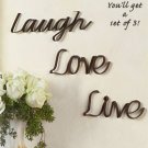 Set Of 3 Inspirational Decorative Wall Words