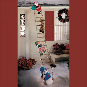 9-Ft. Lighted Figures On Ladder