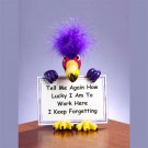 Feathered Attitude Sign Holders - Work here