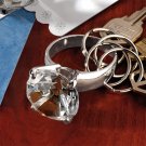 Huge Diamond Ring Keychain