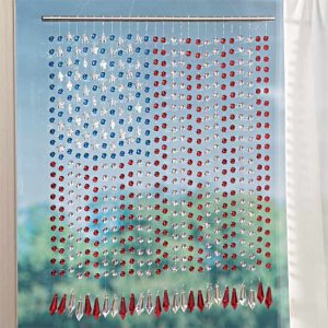 American Flag Beaded Curtain