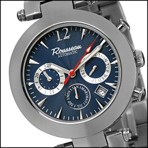 Allegretto Mens 22j Automatic Watch New Blue Face Stainless Rousseau Allegretto Mens 22j Automatic Watch New Blue Face Stainless Steel Bracelet Free Usa S H