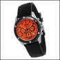 SUG KRONOS MENS CITIZEN OS22 CHRONOMETER STAINLESS STEEL WATCH NEW S.U.G. ORANGE