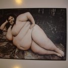Fat woman wooden image