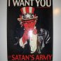 Satan's army wooden image