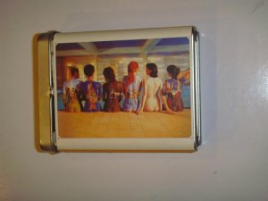 Painted women cigarette case