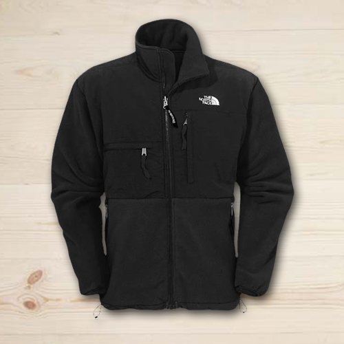 mens north face coat black