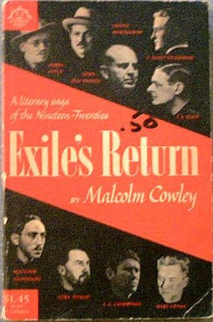 Exile's Return Malcolm Cowley 1962 Soft Cover