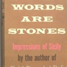 Words Are Stones Carlo Levi 1958 HC/DJ