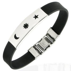 Sun, Monn & Stars Stainless Bracelet