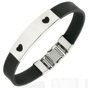 Two Hearts Stainless Bracelet