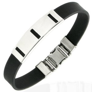 Vertical Lines Stainless Bracelet