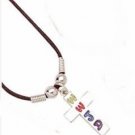 New Cross "What Would Jesus Do”  Pendant Necklace