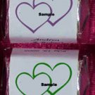 150 Wedding Bridal Shower HEARTS Nugget Candy Wrappers