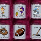 150 BIRTHDAY SPORTS THEMED Candy Custom Wrappers Favors