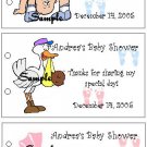 BABY SHOWER Lollipop Suckers Favors Tags Boy or Girl