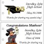 GRADUATION 2008 - ANY YEAR Party Lollipop suckers Favors Tags