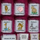 30 ZOO  JUNGLE ANIMALS THEMED BIRTHDAY PARTY Custom CANDY Wrappers Favors