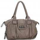 Designer Inspired Studded Leatherette Shopper Hobo Shoulder Bag Handbag Purse