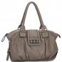 Designer Inspired Studded Leatherette Shopper Hobo Shoulder Bag Handbag Purse
