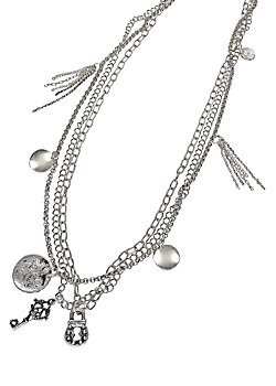 Three Row Silver Plated chains