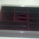 5 Section Burgundy Open Jewelry Box Tray