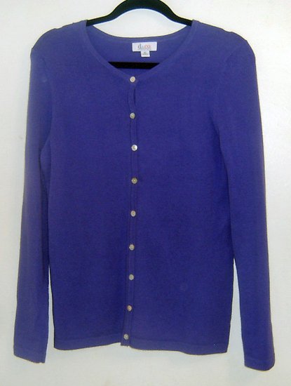 PERIWINKLE BLUE Lone Fine Knit Cardigan xs