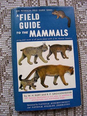 Vintage Peterson Field Guide Mammals 1952 HC/DJ 1st Ed