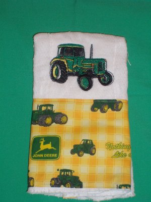 John Deere Burp Cloth