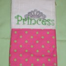 Princess Tiara/Crown Burp Cloth
