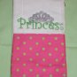 Princess Tiara/Crown Burp Cloth