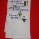 Jesus Loves Me Burp Cloth