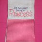 It's not easy being a Princess Burp Cloth