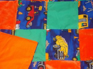 Construction  Minky Quilt