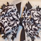 Boutique Black and White Hair Bow