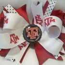 Boutique Texas A&M (Aggie) Bottle Cap Hair Bow