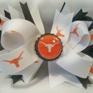 Boutique University of Texas Longhorns (UT) Bottle Cap Hair Bow