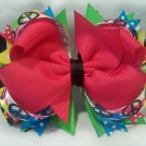 Boutique Peace-Sign Hair Bow