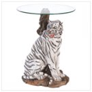 White Tiger Accent Table
