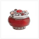 Rose Jeweled-Lid Jar Candle