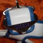 NEW Versus Buffalo Leather Shoes, size 38, blue & white