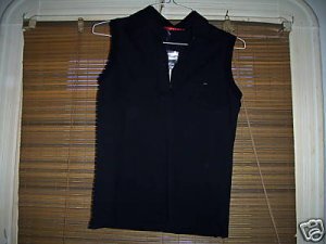 NWT Black Prada Sleeveless Polo, size L