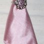 Rhinestone Flower Napkin Ring with Napkin (Set of 4)