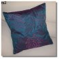 Blue Embroidered Raw Silk Cushion Cover ( rs 2) Set of two