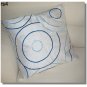 White Embroidered Raw Silk Cushion Cover ( rs 4) Set of two