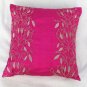 Simply luxury pink raw silk cushion cover
