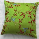 Simply  luxury  lime green raw silk cushion cover rs 071